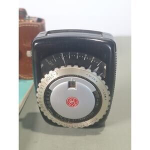 GE PR-1 Exposure Meter Vintage Light Meter w/ Case & Manual Made USA- Works!